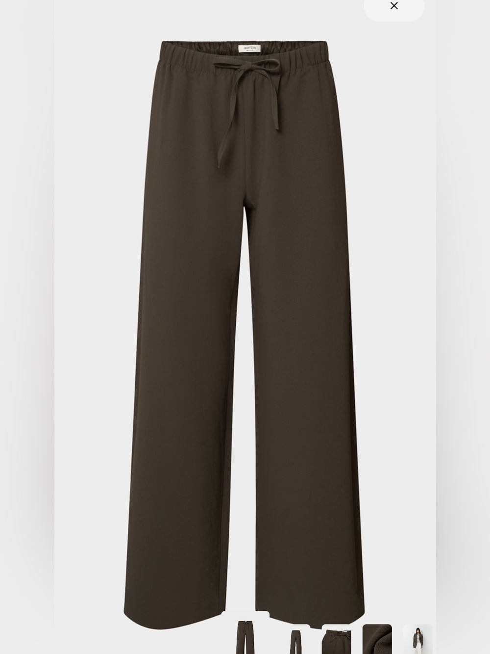 NWT Aritzia The Lodge Pant in Cacao Nib Brown
